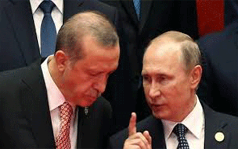 أردوغان وبوتين يبحثان هاتفيا آخر المستجدات في سوريا 