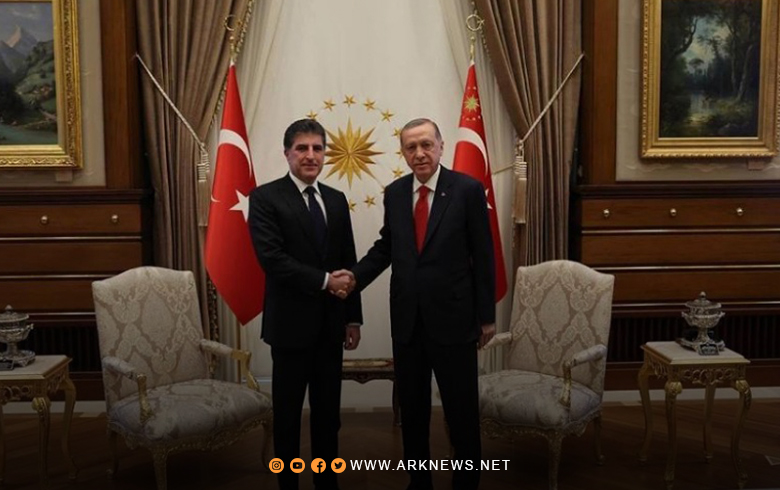 نيجيرفان بارزني يبحث مع رجب طيب أردوغان الأوضاع في المنطقة