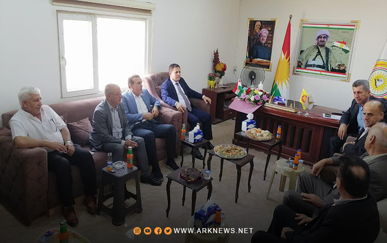 Duhok. A joint delegation from the Kurdistan Regional Government and the Kurdistan Democratic Party visits the headquarters of the Kurdistan Democratic Party - Syria