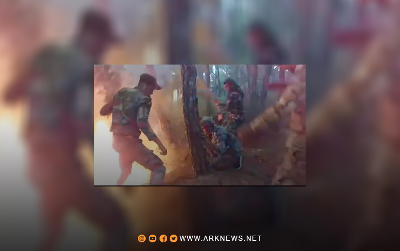 النظام السوري يخمد حرائق اللاذقية بطرق وأدوات بدائية 