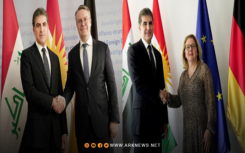 نيجيرفان بارزاني يجتمع مع وزيرين ألمانيين في برلين 