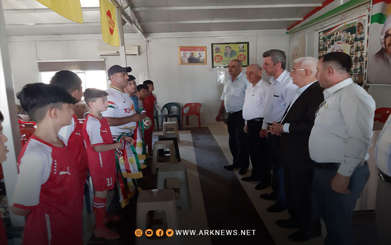 Domiz... Rojava Academy management for creating football talents congratulates the Kurdistan Democratic Party - Syria