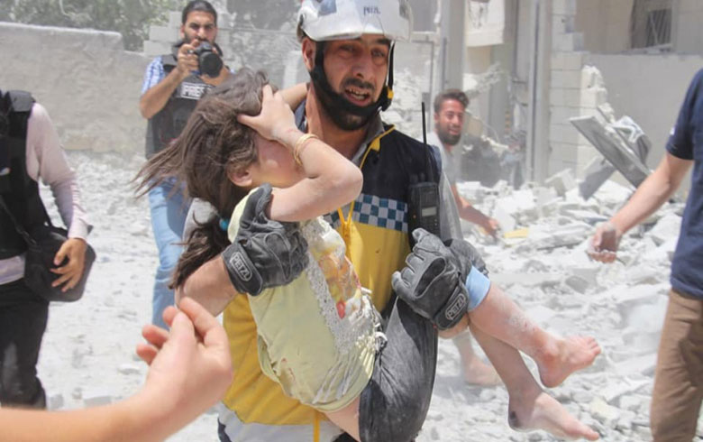 تقرير حقوقي يوثق أعداد النازحين والخسائر في شمال غربي سوريا   