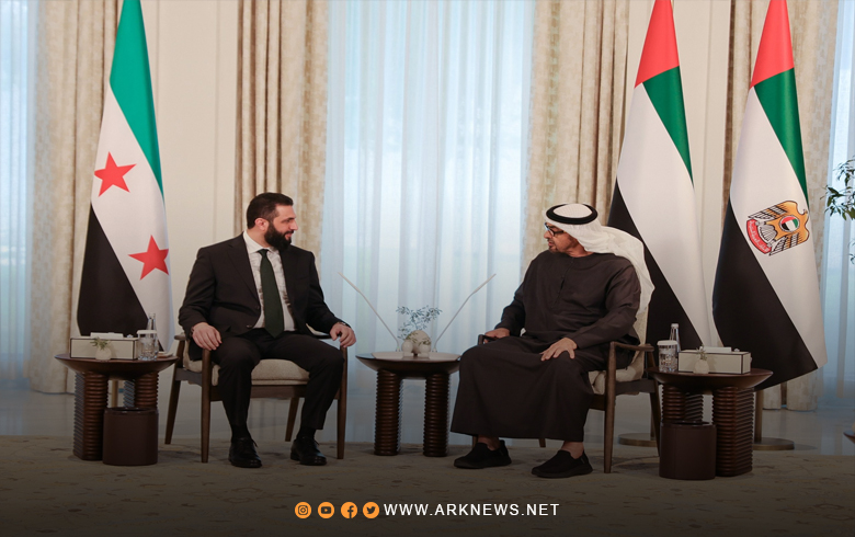 فحوى اجتماع أحمد الشرع والشيخ محمد بن زايد آل نهيان