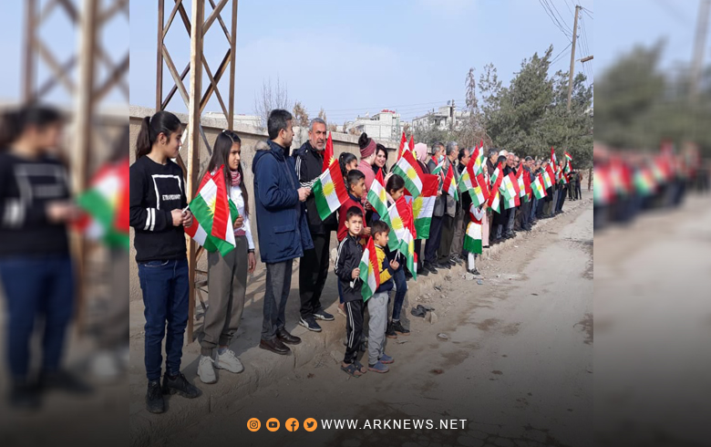 Gotina Elî Daûd serokê encûmena xwecihiya rojhilatê Hesekê ya ENKS di Roja Ala Kurdistanî de