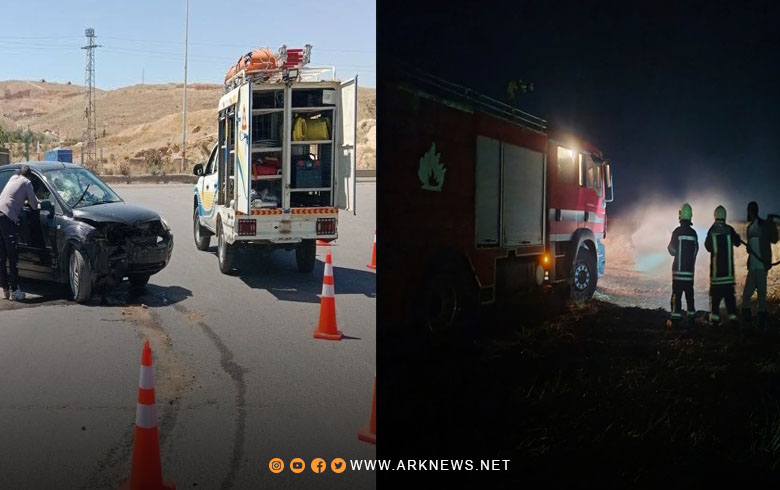 الدفاع المدني السوري يستجيب لـ181 حريقا و19 حادث سير في عموم سوريا 