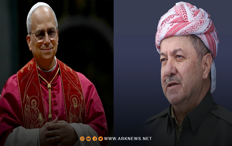 الرئیس بارزاني يلتقي مع قداسة بابا الفاتيكان ليو الرابع عشر