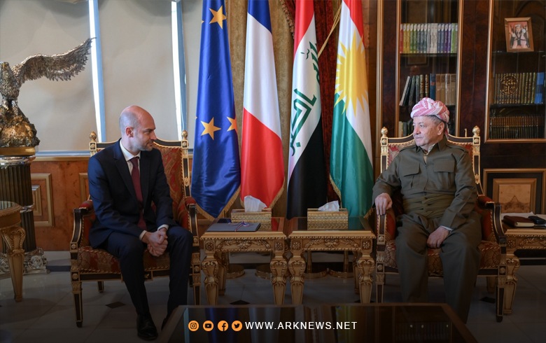 فحوى اجتماع الرئيس بارزاني مع وزير خارجية فرنسا