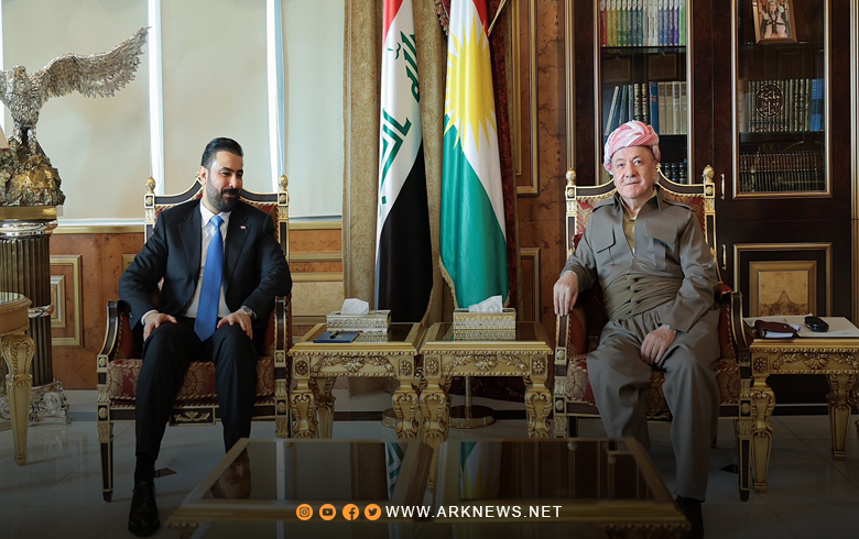The content of the meeting between President Barzani, Ali al-Zaidi, and the accompanying delegation from the Coordination Framework