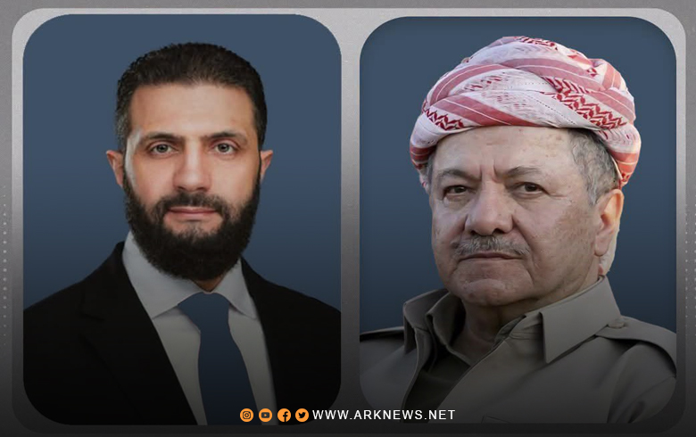 الرئيس بارزاني يعزي الرئيس السوري أحمد الشرع بضحايا الحادث المروري الأليم