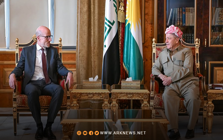 الرئيس بارزاني يستقبل كريستيان أولف القنصل العام لألمانيا في أربيل