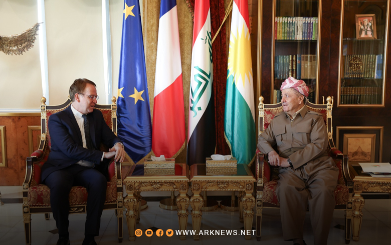 الرئيس بارزاني و باتريك دوريل يتبادلان وجهات النظر بشأن آخر التطورات في المنطقة 
