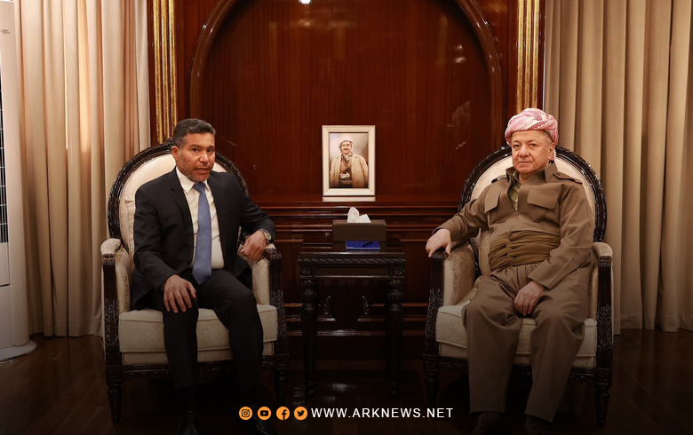 الرئيس بارزاني يستقبل جمال الضاري الأمين العام للمشروع الوطني العراقي