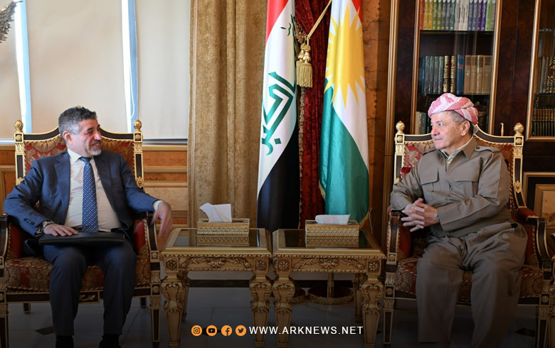 President Barzani and U.S. Envoy Steven Fagin Discuss Turkey Peace Process and Situation in Syria