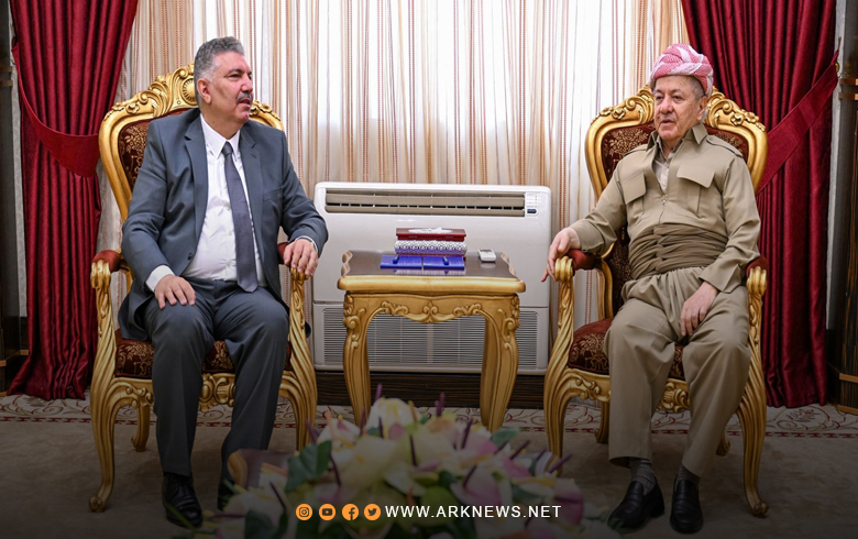 الرئيس بارزاني يستقبل السياسي السوري محمود المسلط 