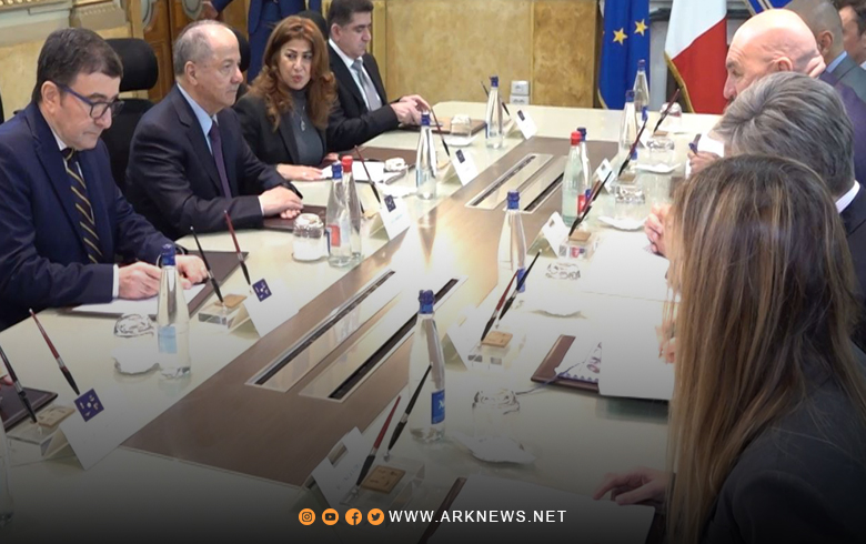 الرئيس بارزاني يلتقي مع غويدو كروسيتو وزير الدفاع الإيطالي 