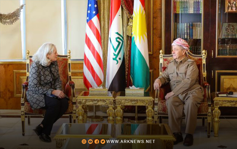 السفيرة الأمريكية تهنئ الرئيس بارزاني بنجاح انتخابات برلمان كوردستان السفيرة الأمريكية تهنئ الرئيس بارزاني بنجاح انتخابات برلمان كوردستان