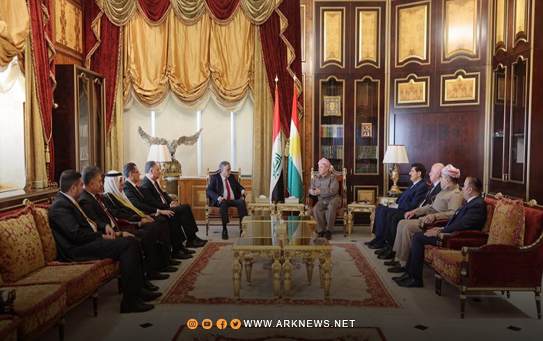 الرئيس بارزاني يستقبل وفدا من تحالف الأنبار المتحد الرئيس بارزاني يستقبل وفدا من تحالف الأنبار المتحد
