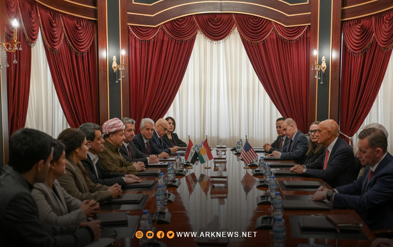 President Barzani Hosts Thomas Barrack, Mohammed Ismail, and Mazloum Abdi