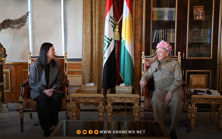 الرئيس بارزاني يستقبل مديرة مبادرة العراق في المجلس الأطلسي
