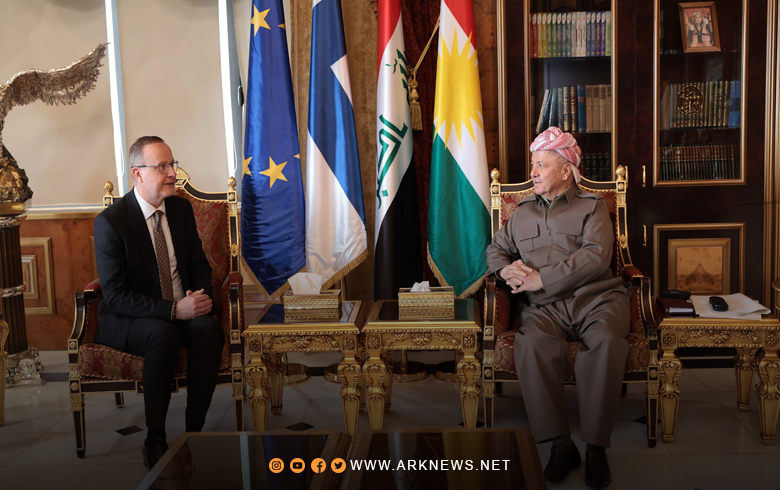 الرئيس بارزاني يستقبل سفير فنلندا لدى العراق أنتي بوتكونين