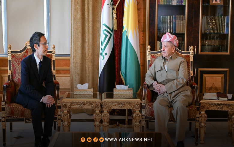 الرئيس بارزاني يستقبل القنصل العام الياباني في إقليم كوردستان الرئيس بارزاني يستقبل القنصل العام الياباني في إقليم كوردستان