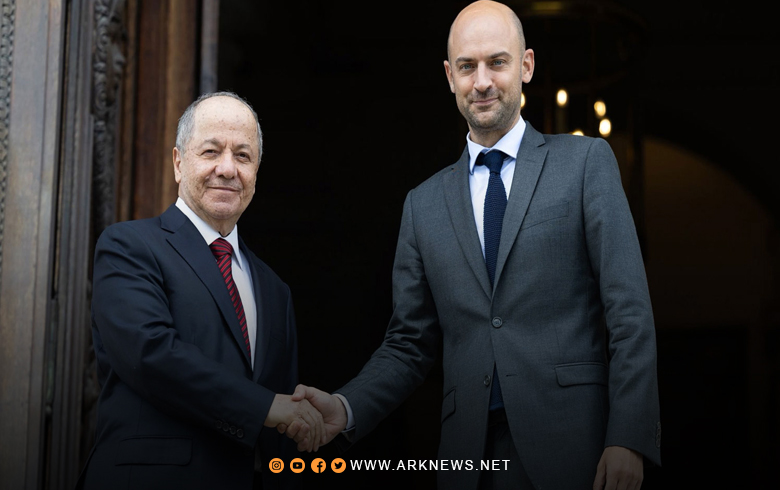 President Barzani Meets French Foreign Minister Jean-Noël Barrot in Paris