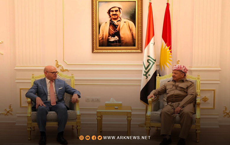 الرئيس بارزاني يستقبل القنصل العام الإيطالي في أربيل 
