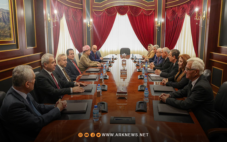 فحوى لقاء الرئيس بارزاني ورئاسة المجلس الوطني الكوردي في سوريا 