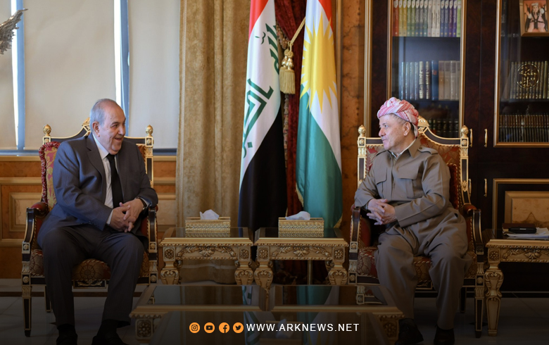 الرئيس بارزاني يستقبل الدكتور إياد علاوي رئيس ائتلاف الوطنية