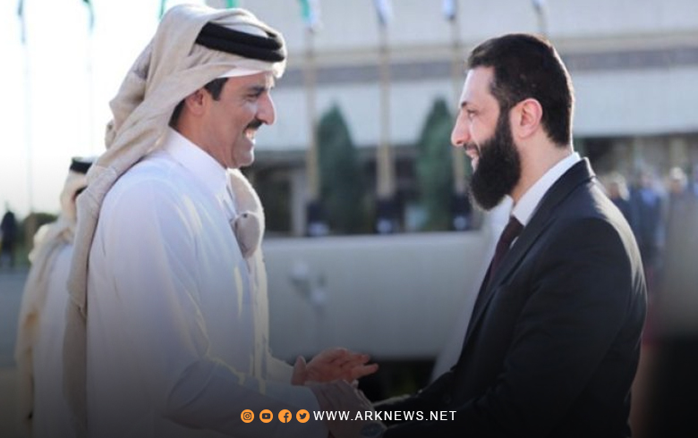 أحمد الشرع يصل قطر ويجتمع مع الشيخ تميم بن حمد آل ثاني