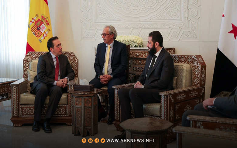 أحمد الشرع يلتقي مع وزير خارجية إسبانيا