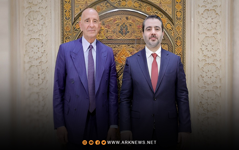 أسعد الشيباني وتوماس باراك يعقدان لقاءً في دمشق 