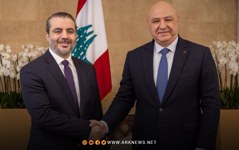 الشيباني يبحث مع عون سبل تعزيز العلاقات الثنائية بين سوريا ولبنان 