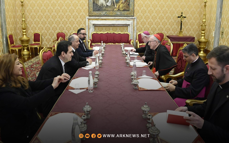 President Barzani Discusses Latest Developments in Syria with the Vatican Secretary of State