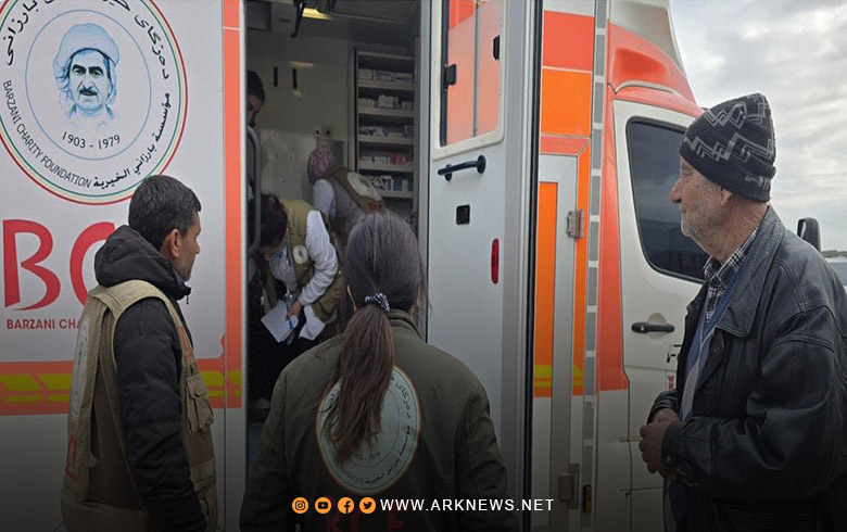 عفرين.. الفريق الطبي لبارزاني الخيرية يقدم الخدمات الطبية لعشرات النازحين العائدين إلى الديار 