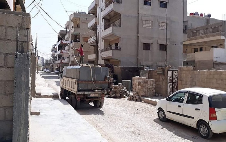 Qamishlo .. Again, several neighborhoods without water