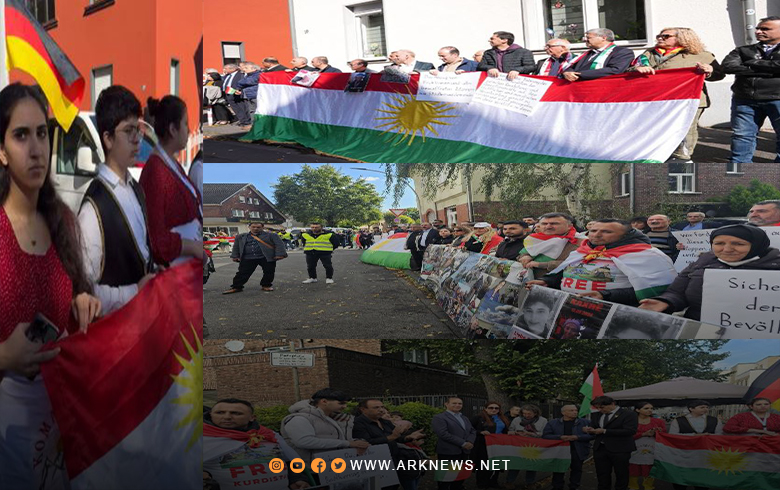 Germany.. The Kurdish community organizes a solidarity stand with Afrin