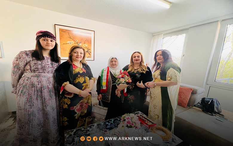 Dusseldorf... The Kurdistan Democratic Party honors Mrs. Amina, mother of the artist Adel Faqe
