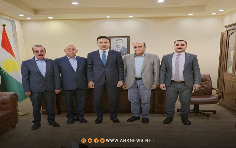 وفد من ممثلية إقليم كوردستان للمجلس الوطني الكوردي يجتمع بقائمقام أربيل