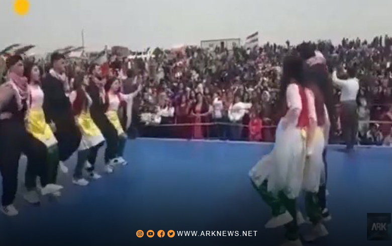 Going out in a Newroz party to nature in the Alian area of Derik in Syrian Kurdistan
