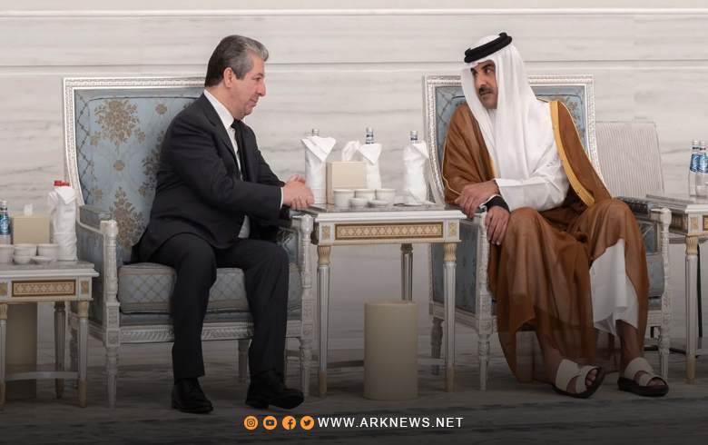 رئيس حكومة إقليم كوردستان يقدم واجب العزاء لأمير دولة قطر بوفاة والده 