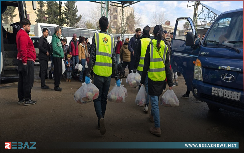 بارزاني الخيرية تقدم المساعدات لآلاف النازحين في عفرين 