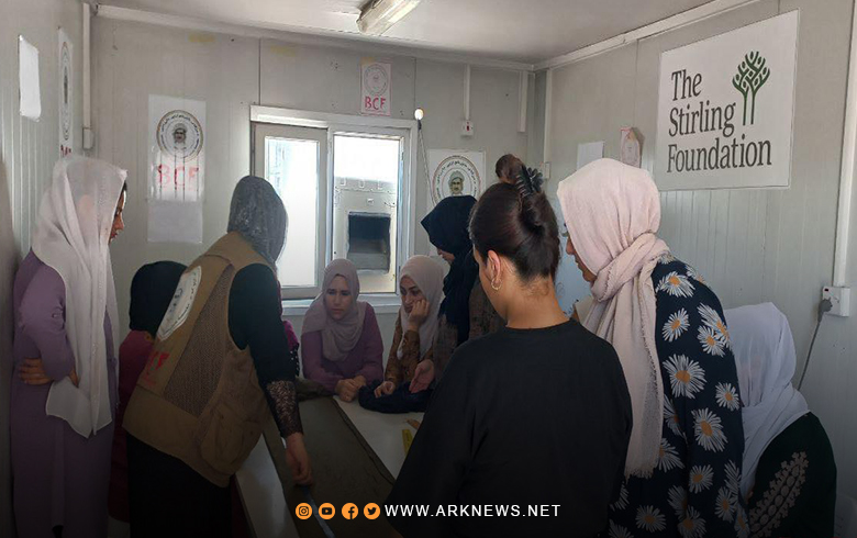 بارزاني الخيرية تفتتح دورة لتعليم الخياطة في مخيم دارشكران 