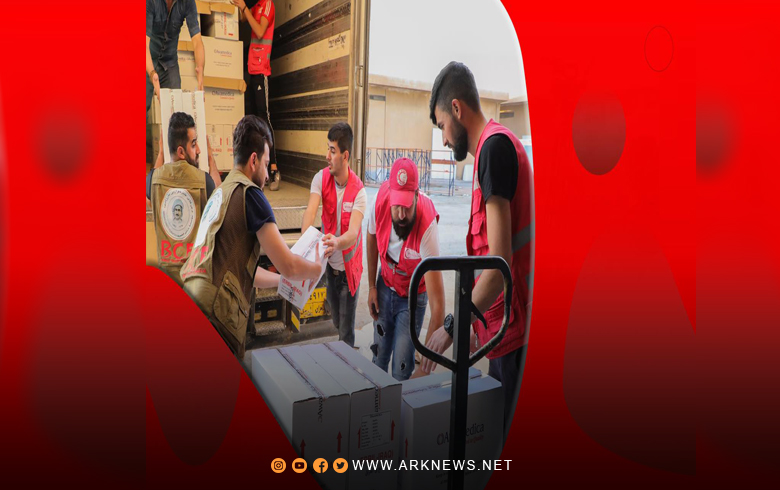 Barzani Charity Foundation sends about 60 tons of medicines, equipment, and medical supplies to Syrian Kurdistan
