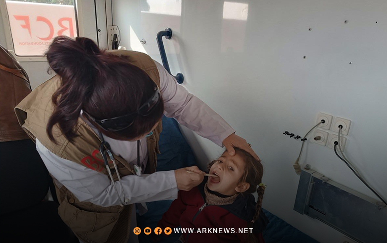 بارزاني الخيرية تقدم الخدمات الطبية لنحو 100 شخص في قريتين ضمن حدود عفرين 