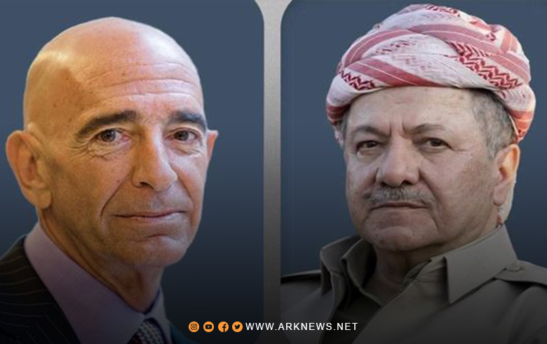 مضمون الاتصال الهاتفي بين الرئيس بارزاني ومبعوث الرئيس الأمريكي لشؤون سوريا