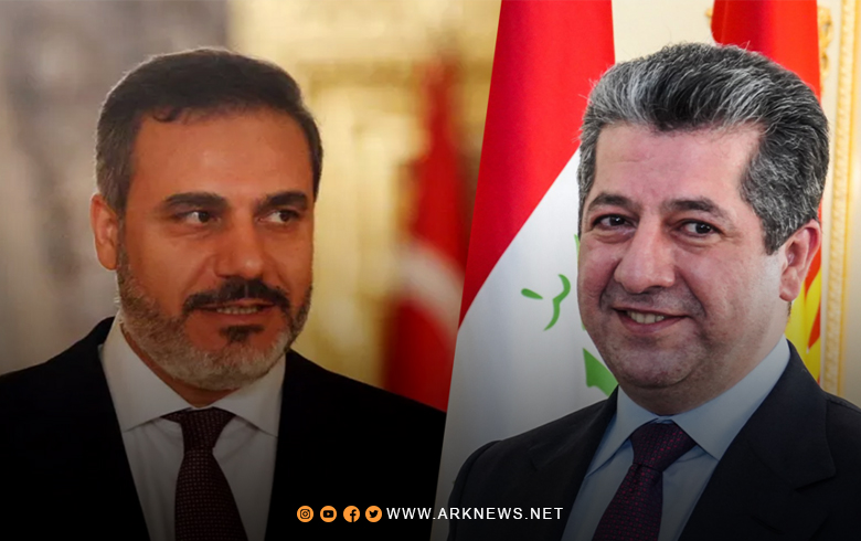 مسرور بارزاني يهنئ وزير الخارجية التركي