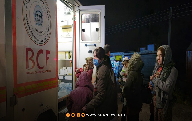 بارزاني الخيرية تقدم الخدمات الطبية للمرضى المهجرين العائدين إلى عفرين 