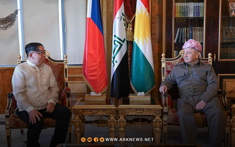 الرئيس بارزاني يستقبل سفير الفلبين لدى العراق